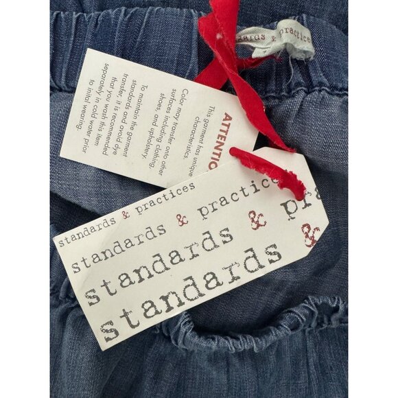 Standards & Practices Julie Off-The-Shoulder Chambray Dress Size 1X Plus NEW Nwt - Picture 7 of 13